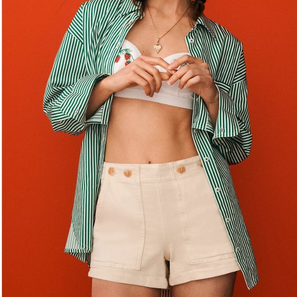 The Kit High-Rise Utility Shorts by Pilcro - Picture 2 of 11